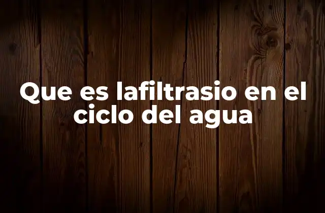 El rol de los suelos en la purificación del agua