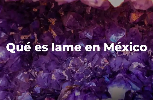 Qué es Lame en México