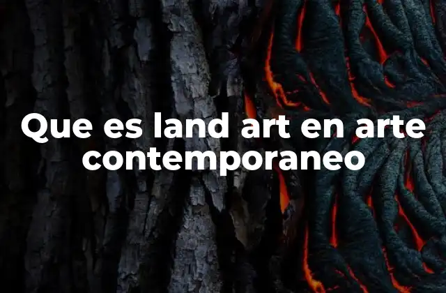 El arte contemporáneo y la interacción con la naturaleza