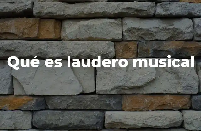 Qué es Laudero Musical