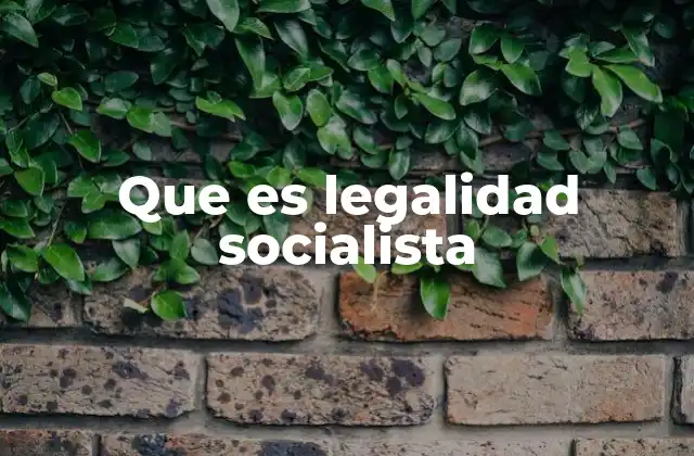 Que es Legalidad Socialista 2 El derecho como instrumento de justicia social