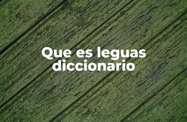 La legua como medida histórica