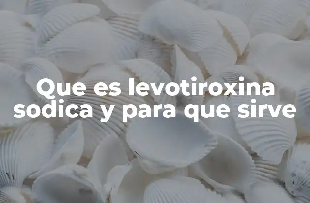 Que es Levotiroxina Sodica y para que Sirve 2 ¿Cómo afecta la levotiroxina sódica al organismo?