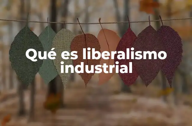 Qué es Liberalismo Industrial