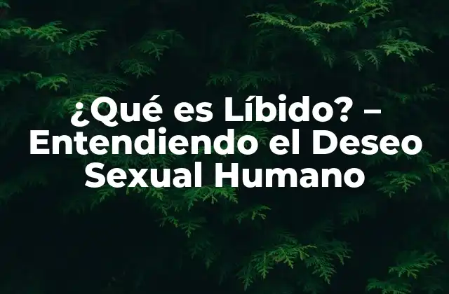 ¿qué es Líbido? – Entendiendo el Deseo Sexual Humano
