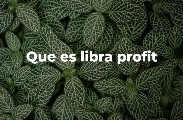 Que es Libra Profit