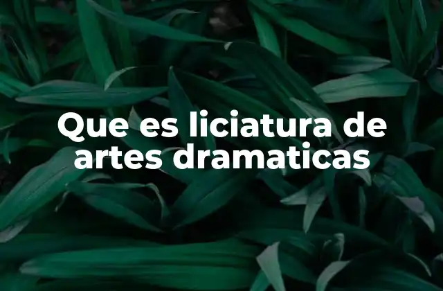 La formación integral en el mundo teatral