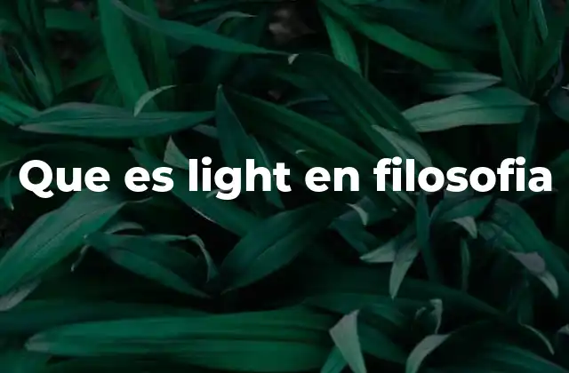 Que es Light en Filosofia 2 El símbolo de la luz en la historia del pensamiento