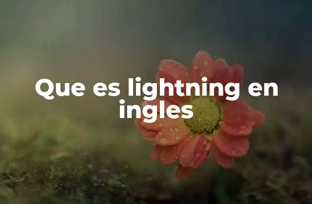 La importancia de entender el significado de lightning en contextos cotidianos