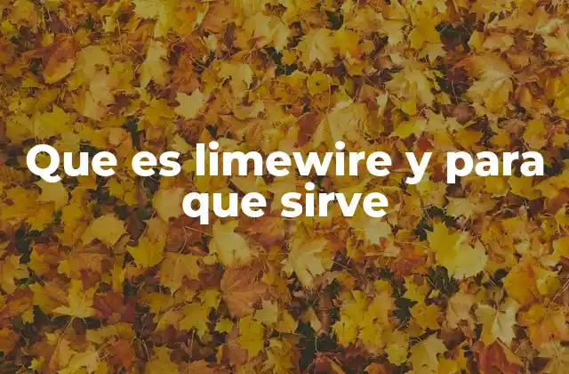 Que es Limewire y para que Sirve