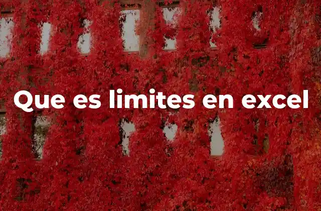 Cómo Excel maneja los límites técnicos