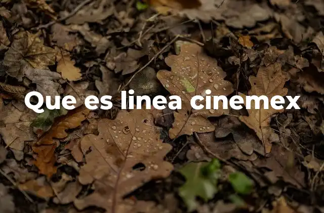 Que es Linea Cinemex