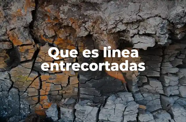 Que es Linea Entrecortadas