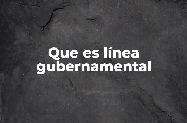 Que es Línea Gubernamental 2 El impacto de la toma de decisiones políticas