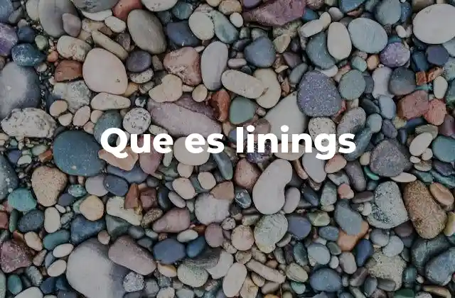 Que es Linings
