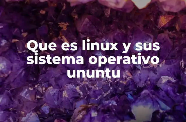 Que es Linux y Sus Sistema Operativo Ununtu