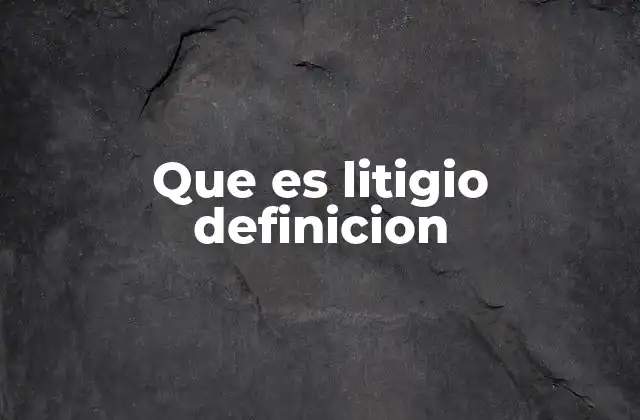 El proceso de litigio en el sistema judicial