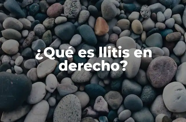 ¿qué es Llitis en Derecho?