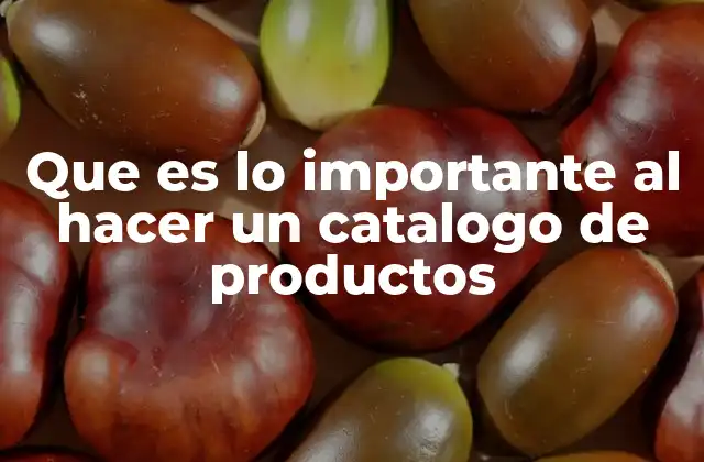 Elementos claves para garantizar la efectividad de un catálogo de productos