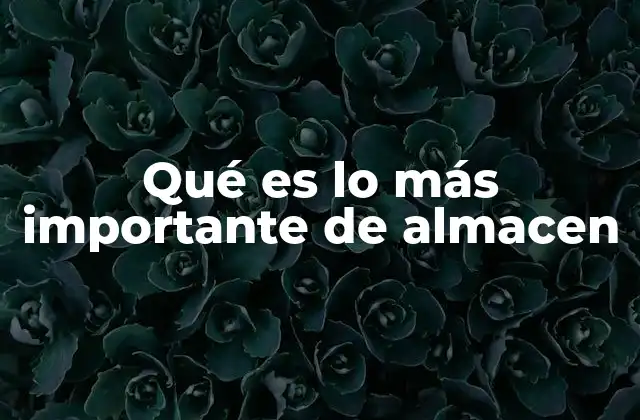 Factores clave que garantizan un buen almacenamiento