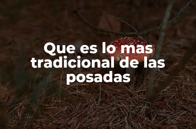 Que es Lo mas Tradicional de las Posadas