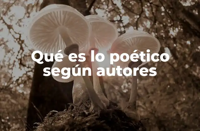 Qué es Lo Poético según Autores 2 La poesía y lo poético: dos caras de una misma expresión