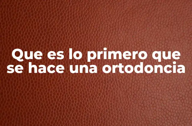 El proceso previo a la colocación de los aparatos ortodónticos