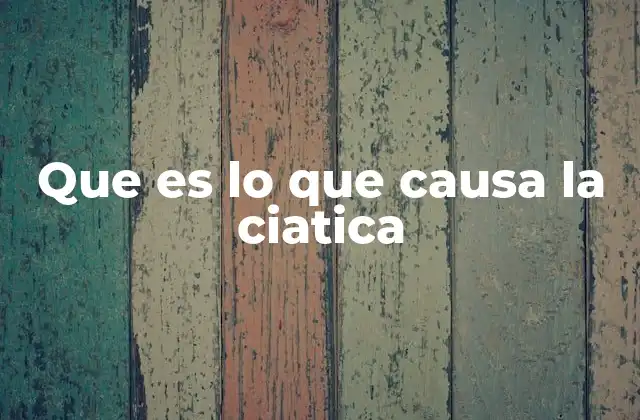 Que es Lo que Causa la Ciatica 2 Factores que pueden desencadenar el dolor ciático
