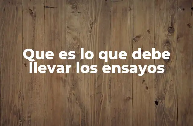 La importancia de una estructura clara en el desarrollo de un ensayo