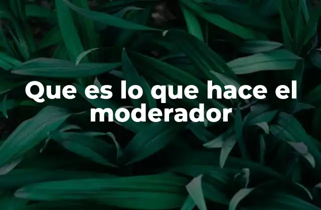 Que es Lo que Hace el Moderador 2 La importancia del moderador en el entorno digital