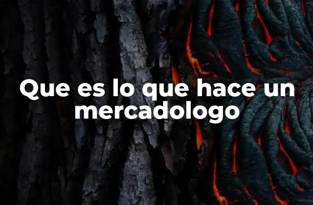 Que es Lo que Hace un Mercadologo