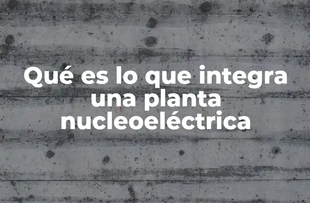 Componentes esenciales de la generación de energía nuclear