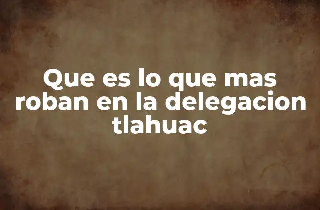 Los patrones de delincuencia en la zona y su impacto en la comunidad