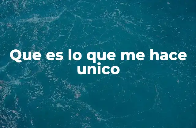 La singularidad como una forma de expresión personal