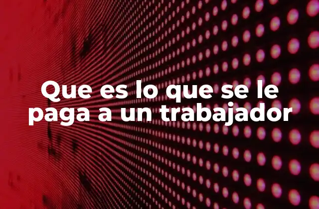 Los componentes que conforman la remuneración laboral