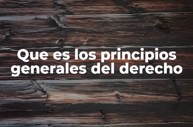 Que es los Principios Generales Del Derecho 2 La importancia de los principios generales en la interpretación legal