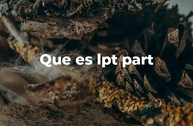 Que es Lpt Part