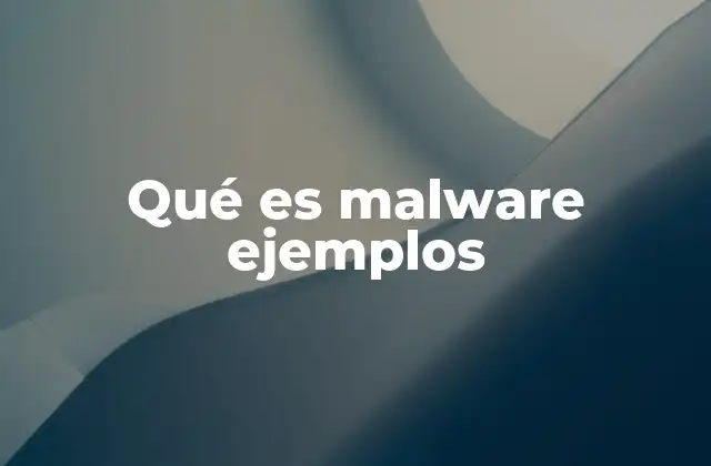 Qué es Malware Ejemplos