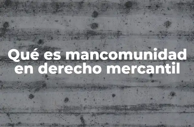 Qué es Mancomunidad en Derecho Mercantil 2 La mancomunidad como figura jurídica flexible