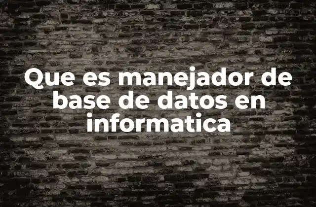 La importancia de los sistemas gestores de datos en la gestión empresarial