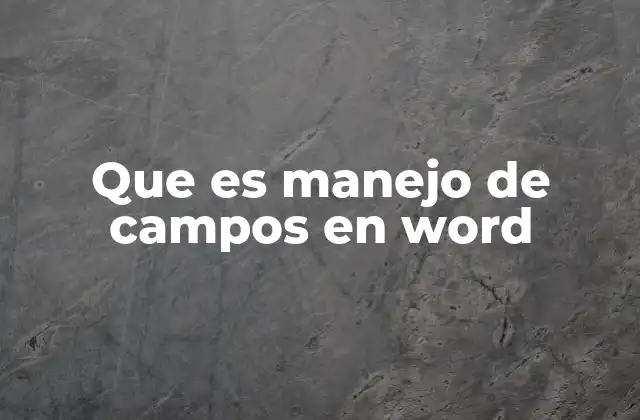 Cómo los campos mejoran la eficiencia en la edición de documentos