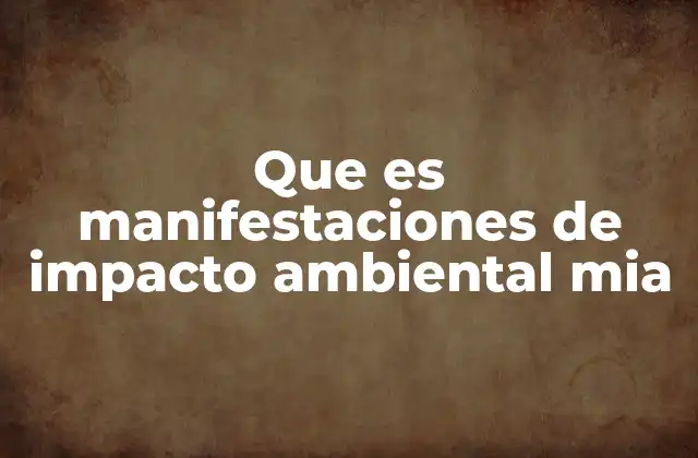 Que es Manifestaciones de Impacto Ambiental Mia 2 El proceso detrás de las manifestaciones de impacto ambiental