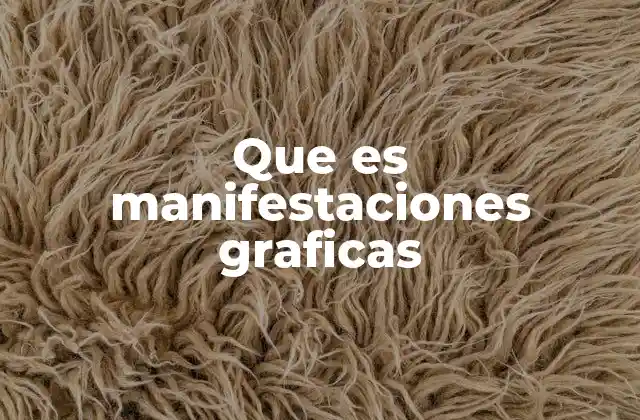 Que es Manifestaciones Graficas