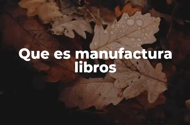 Que es Manufactura Libros 2 El proceso detrás de la producción de libros