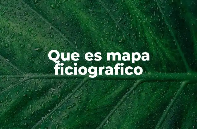 Que es Mapa Ficiografico