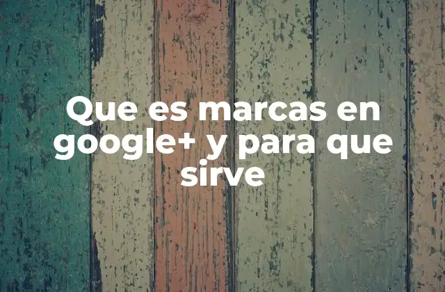 Que es Marcas en Google+ y para que Sirve