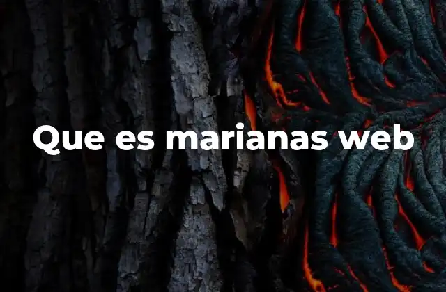 Que es Marianas Web