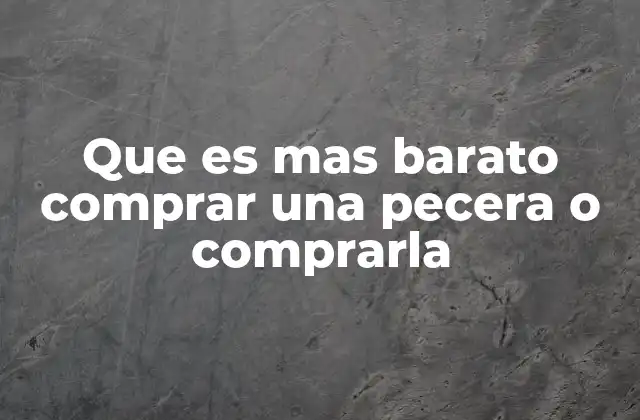 Que es mas Barato Comprar una Pecera o Comprarla