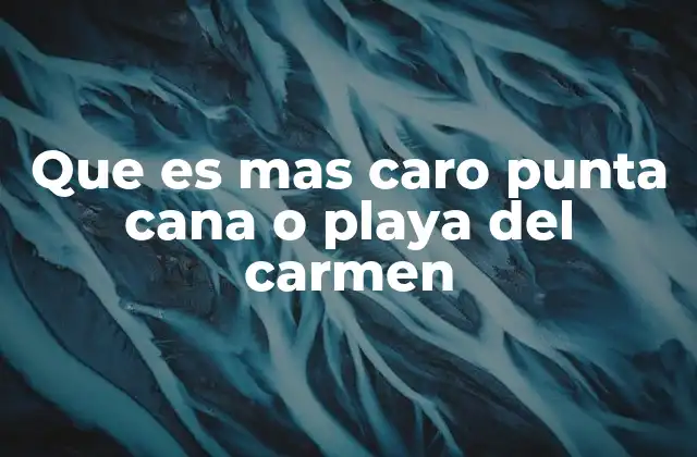 Que es mas Caro Punta Cana o Playa Del Carmen