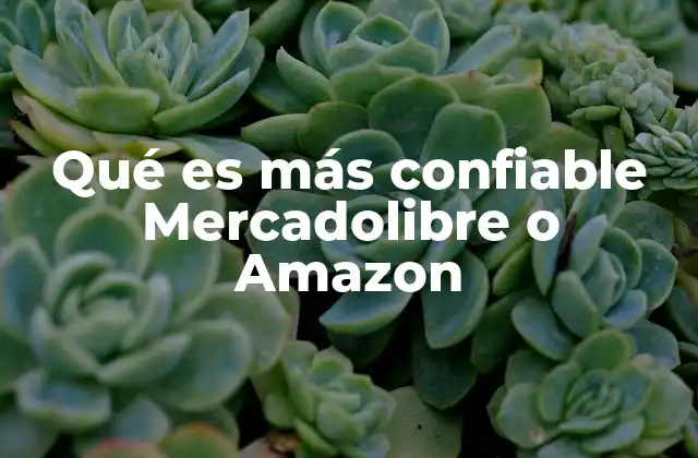 Qué es Más Confiable Mercadolibre o Amazon
